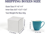 Shipping Boxes 9X6X4 Set of 40, White Corrugated Cardboard Box for Mailing Business Packaging