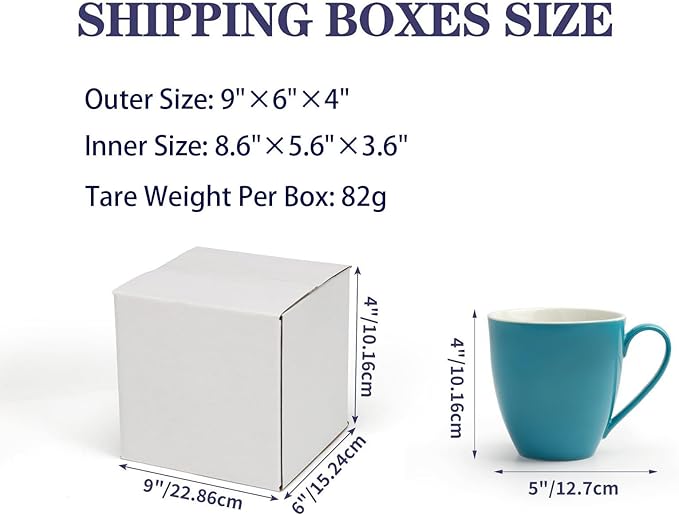 Shipping Boxes 9X6X4 Set of 40, White Corrugated Cardboard Box for Mailing Business Packaging