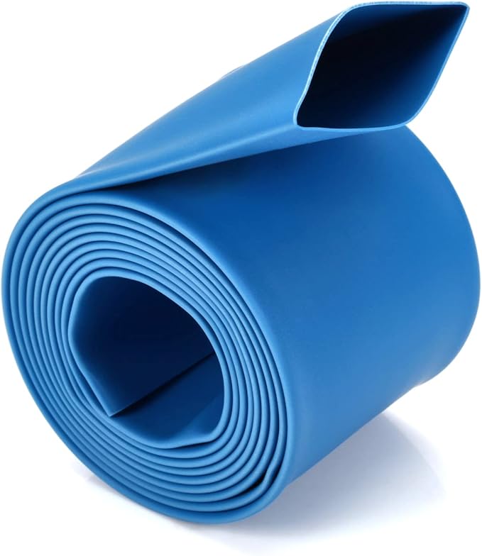 Chanzon 2:1 Ratio 25/32" (20mm) Heat Shrink Tubing 3.3Ft Roll (1M Total Length) Blue Polyolefin Sleeving Wrap Shrinking 2 to 1 1pcs
