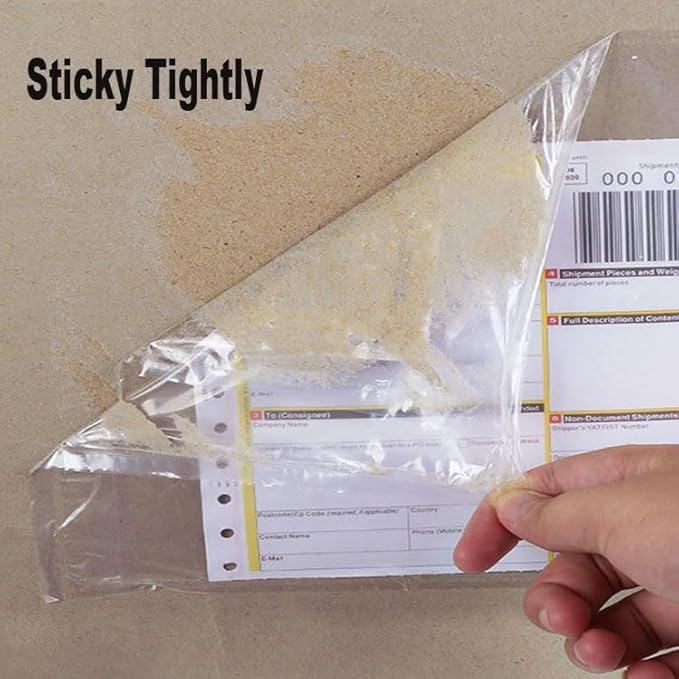100 Pcs-4.5x5.5In Shipping Envelopes, Packing List Mailing Envelopes Clear Adhesive Shipping label sleeves Shipping Supplies for Small Businesses