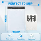 200 Pcs Poly Mailers Shipping Bags 12x15.5 Inch Packaging Clothes Polymailers Envelopes Mailing Package Self Seal Shipping Envelopes Waterproof Poly Bags Small Business Supplies Package White