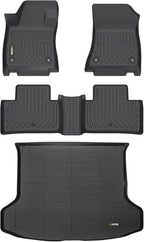 Floor Mats & Cargo Liner Custom for 2019-2025 Infinit QX50 / 2022-2025 QX55 All Weather Protection TPE Heavy Duty Non-Slip Automotive Floor Liners Fits Full Set Accessories, Black