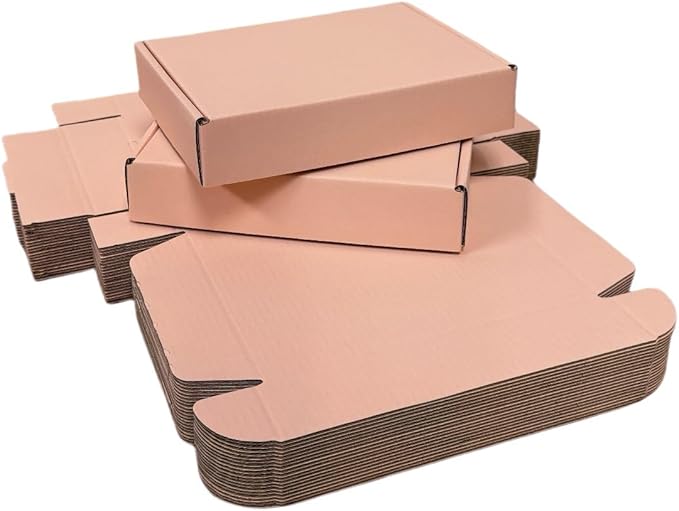 20 Pcs 15.8 x 11.8 x 3 inches Shipping Boxes for Small Business Cardboard Corrugated Mailer Boxes for Shipping Packaging Holidays Craft Gifts Giving Products (Powder Pink, 15.8 x 11.8 x 3")