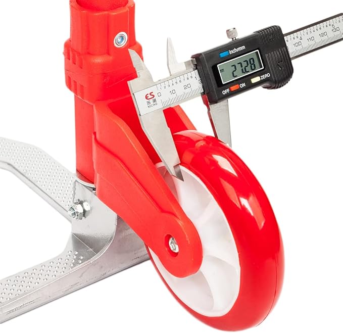 Folding Hand Truck Dolly, 200 lbs Capacity Dolly Cart, Aluminum Portable Foldable Hand Cart with Retractable Handle, Ideal for Shoping, Office, Travel, Moving, Red