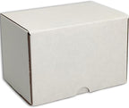 8x6x6 inches Small Shipping Boxes Set of 25 - White Mailer Corrugated Cardboard Boxes for Shipping Packaging Mailing Products