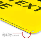 Custom Caution Sign, OSHA Sign, 10x14 Inches, Rust Free .040 Aluminum, Fade Resistant, Indoor/Outdoor Use, Made in USA by Signs