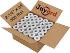Jayard 2-1/4" X 85' Thermal Paper Rolls For Credit Card - Cash Register Rolls - Premium Register Tape Pos Thermal Printer Paper (300 Rolls)