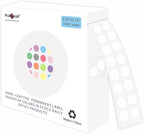PARLAIM 0.25 Inch Color-Code Dot Stickers,1000 Stickers Roll Coding Label Sticker for Office,Student Classroom(White)