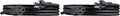 Amazon Basics Extension Cord, 13 Amps, 125V, 6 Foot, Black - Pack of 2