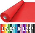 Vanhench 17.8"x1500" (125') Red Wrapping Paper, Wrapping Kraft Paper for Christmas/Mothers Day/Floral Bouquet/Gifts Wrapping/Poster/Bulletin Board/Construction