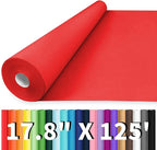 Vanhench 17.8"x1500" (125') Red Wrapping Paper, Wrapping Kraft Paper for Christmas/Mothers Day/Floral Bouquet/Gifts Wrapping/Poster/Bulletin Board/Construction