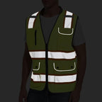 Reflective Safety Vest for Men and Women - High Visibility Construction Vest - Dual Tone Reflective Strips