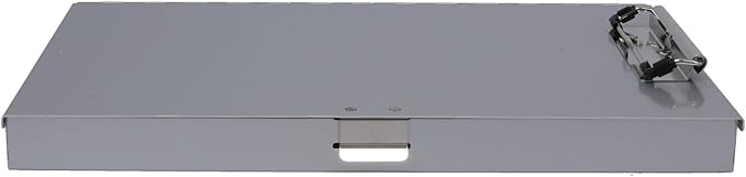 Saunders Tuffwriter Recycled Aluminum Storage Clipboard, 0.5" Clip Capacity, Holds 8.5 x 11 Sheets, Silver