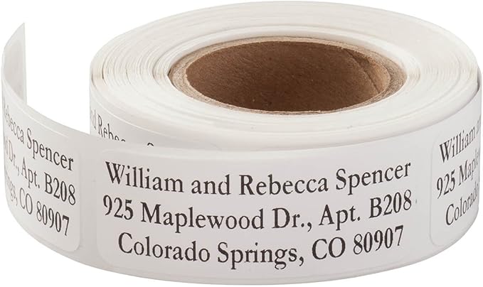 Custom Large Print Address Labels - Set of 200 - White