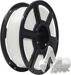 FLASHFORGE PLA Filament 1.75mm, 3D Printer Filament 1kg (2.2lbs) Spool, Dimensional Accuracy +/- 0.02mm, 3D Printing Filament Easy to Use and Fits for Most FDM 3D Printers (White)