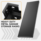 5-Tier 60”D X 20”W X 72”H Garage Shelving Heavy Duty 3000LBS Shop Shelves Heavy Duty Adjustable Unit Rack Metal Rack (Black)