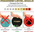 Fitizen Foam Roller – Muscle Massage Rehab Stiff Back Pain Physical Therapy Deep Tissue Firm Exercise Equipment Home Gym Stress Yoga Pilates for The Fit Citizen by FitNation
