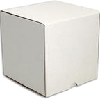 6x6x6 inches Small Shipping Boxes Set of 20 - White Mailer Corrugated Cardboard Boxes for Shipping Packaging Mailing Products