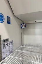 Commercial Flower Refrigerator Floral Display Cooler,White 2 Glass Doors Fridge With LED Light Adjustable Shelves,ETLSanitation Approval,40" Wide, Adjustable Shelves & Wheels Included