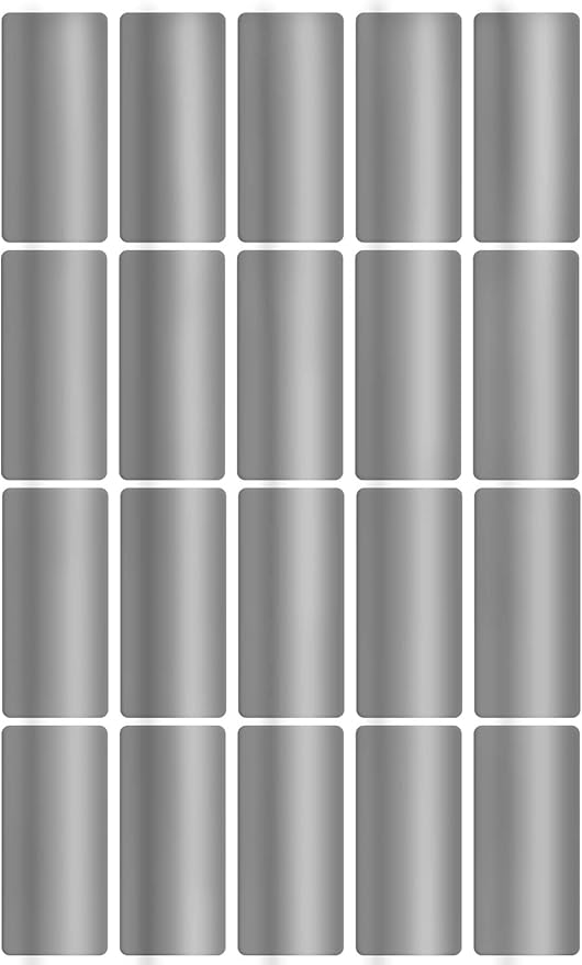 Royal Green Metallic Adhesive Rectangles 40mm x 19mm (1.57 inch x 0.75) Silver Color Coding Labels 1000 Pack