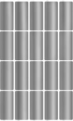Royal Green Metallic Adhesive Rectangles 40mm x 19mm (1.57 inch x 0.75) Silver Color Coding Labels 1000 Pack
