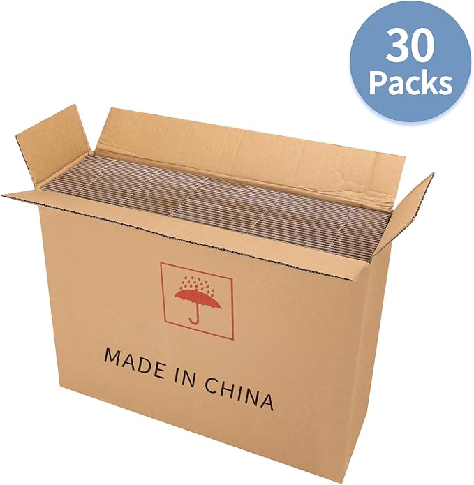 Hoikwo 9x7x5 Shipping Boxes Set of 30, White Corrugated Cardboard Box for Small Business for Packaging Mailing
