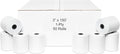 3" x 150' 1-Ply Bond Paper (50 rolls/case) Kitchen Printer Receipt Paper