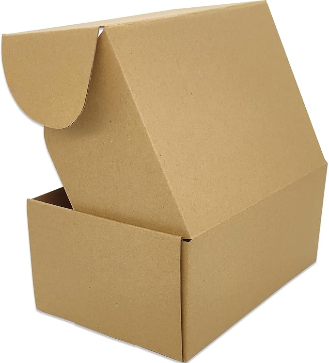 Small Brown Shipping Boxes for Small Business Pack of 25-9x6x4 inches Cardboard Corrugated Mailer Boxes for Shipping Packaging Craft Gifts Giving Products