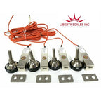 Liberty GX-1-4k lb NTEP (Small Envelope) Shear Beam Load Cell Sensors for Platform Floor Scale with Feet & Spacers | Alloy Steel