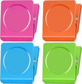 FINDMAG Extra Large Clip Magnets, 4 Pack Coloful Magnetic Christmas Light Clips Heavy Duty, Magnet with Clips for Home, Refrigerator, Hanging, Kitchen, Office - 2.2 Inch