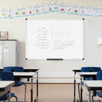 VIZ-PRO Magnetic Dry Erase Board, 36 X 24 Inches, Silver Aluminium Frame