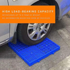 Plastic Pallet, Safety Storage Nestable Shipping Grid Pads, 5pcs HDPE Automotive Non-Slip Platform Firm Warehouse Pad for Supermarket Pet (5pcs-15.7x15.7x2in)