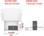 Small White Shipping Boxes for Small Business Pack of 25-8x5.5x1.6 inches Cardboard Corrugated Mailer Boxes for Shipping Packaging Craft Gifts Giving Products
