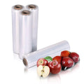 APQ 4 Rolls of Blown Hand Stretch Film 12" x 1500'. Clear Hand Stretch Wrap, 80 Gauge. Tear Resistant Residue Free Film for Moving, Shipping, Wrapping. Industrial Grade Pallet Shrink Wrap Film.
