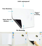 Small Magnetic Dry Erase Board Sheet for Fridge, 8"x12" Erasable Refrigerator WhiteBoard for Kitchen, Mini White Board Planner, Include 1 Markers