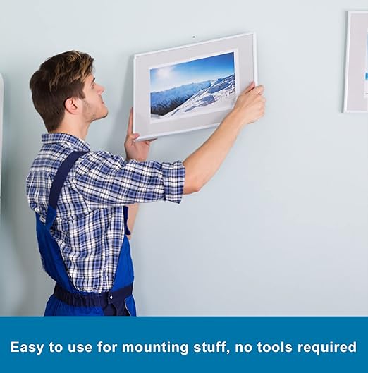 Double Sided Tape 2in X 9.85ft，Heavy Duty Removable Mounting Tape, Picture Hanging Adhesive Strips