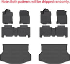 KELCSEECS® Floor Mats & Cargo Liner for 2013-2018 Toyota Rav4(Not for Hybrid or Prime),All Weather Protection TPE Floor Liners Front& Rear Row Full Set Accessories Black