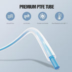 HANGLIFE PTFE Tube 2.5mm ID × 4mm OD | 16.4ft with Tubing Cutter | Compatible with Bambu Lab A1 Mini/A1/P1P/P1S/X1C/AMS/P1/X1 Series & Creality K1/K1 Max/Ender 3 V3 3D Printers - 1.75mm Filament