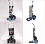 Electric Stair Climber, Capacity Electric Stair Climbing Hand Truck 1200W Heavy-Duty Motorized Dolly for Straight & Curved Stairs, Effortless Heavy Load Transport