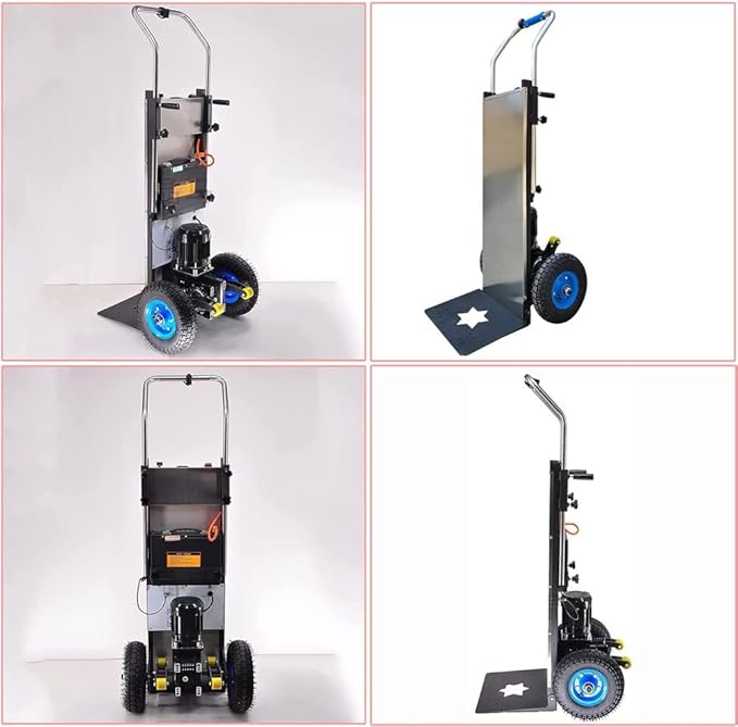 Electric Stair Climber, Capacity Electric Stair Climbing Hand Truck 1200W Heavy-Duty Motorized Dolly for Straight & Curved Stairs, Effortless Heavy Load Transport