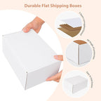 9x6x2 inches Shipping Boxes Set of 25, Small Corrugated Cardboard Box, Literature Mailer, Gift Boxes (White, 9x6x2)