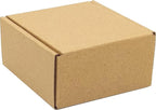 Small Brown Shipping Boxes for Small Business Pack of 25-4x4x2 inches Cardboard Corrugated Mailer Boxes for Shipping Packaging Craft Gifts Giving Products