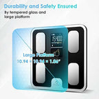 CLORIS Digital Bathroom Scale FSA&HSA Eligible for Body Weight Fat with Accurate BMI Muscle Mass 23 Key Composition Health Analyzer with App Bluetooth