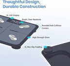 Etekcity Smart Scale for Body Weight and Fat Percentage, Digital Bathroom Accurate Weighing Machine for People's BMI Muscle, Bluetooth Electronic Body Composition Monitor Syncs with App, 400lb