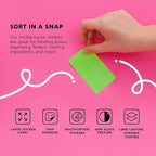 Royal Green Rectangular Stickers Color-Coding Labels for Organizing, Moving, and Storage Boxes 4" x 2" Stickers to Write On Name Tags, 300-Pack (White)