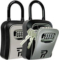 RUDY RUN Key Lock Box for Outside - Realtor Lockbox for House Keys Outdoor - Combination Key Hiders to Hide a Key Safe Storage