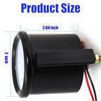 2" Universal Water Temp Gauge, 100-250℉ Blue LED Backlit DC 12V Thermometer Kit for Car/Boat/Truck/Motorcycle