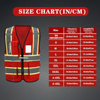 AYKRM Custom Logo Personalised Printed High Visibility Reflective 2 two tone work construction Safety Vest