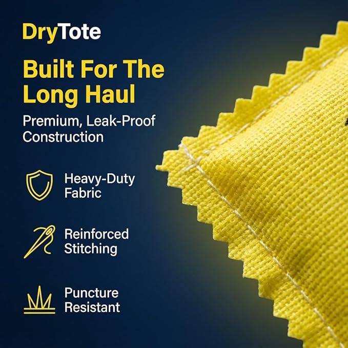 DryTote Rechargeable Desiccant Pack, Ultimate Moisture Absorption, Color Change Indicator, Safe Storage Protection, Large Capacity 200 Gallons, 100g, Yellow