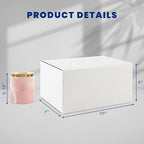 Golden State Art 10x7x5 Inches White Shipping Boxes 28 Pack, Corrugated Cardboard Box for Small Business Mailing Shipping and Storage